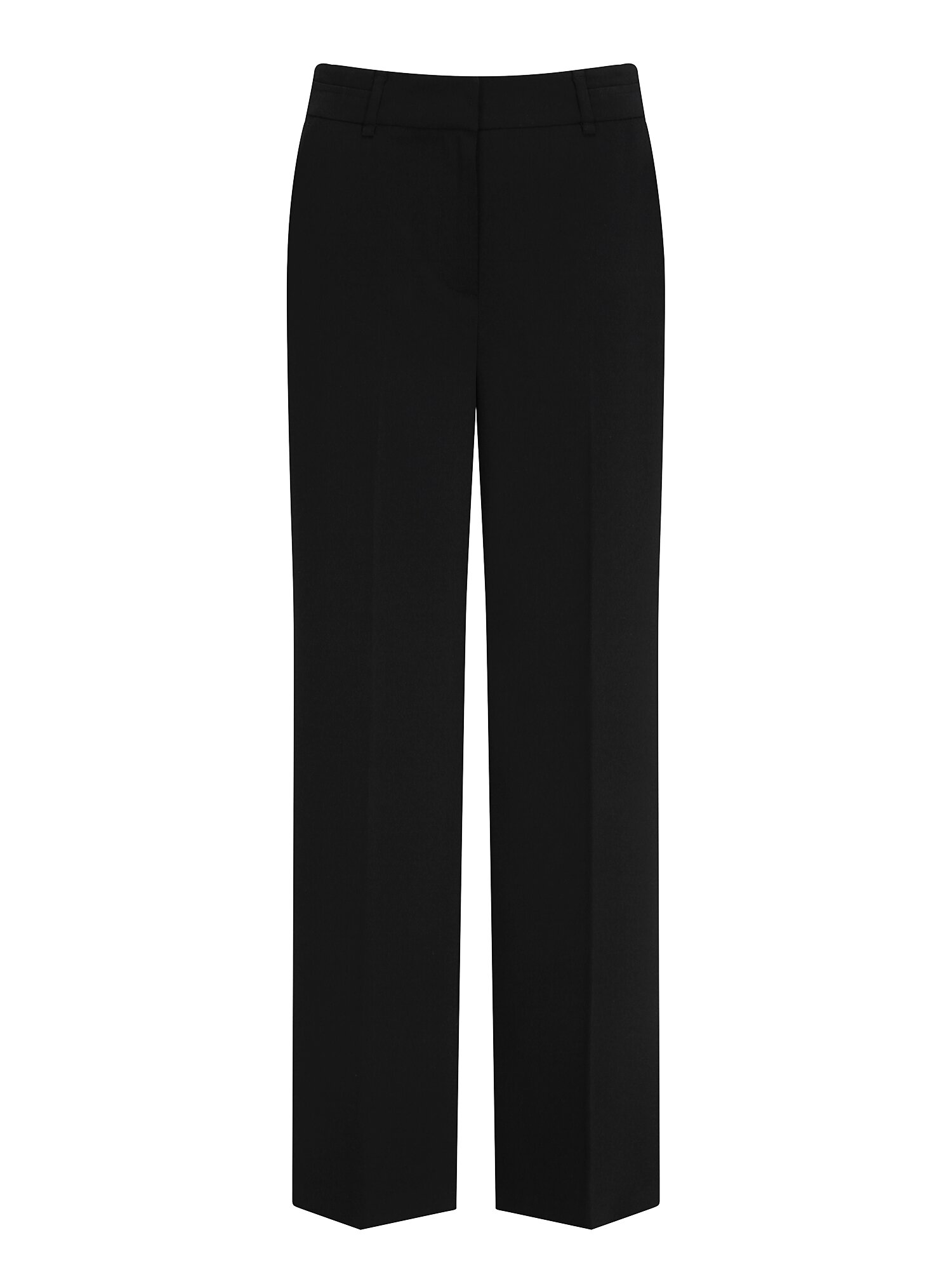 히든 버튼 세미 와이드 팬츠 (BLACK)