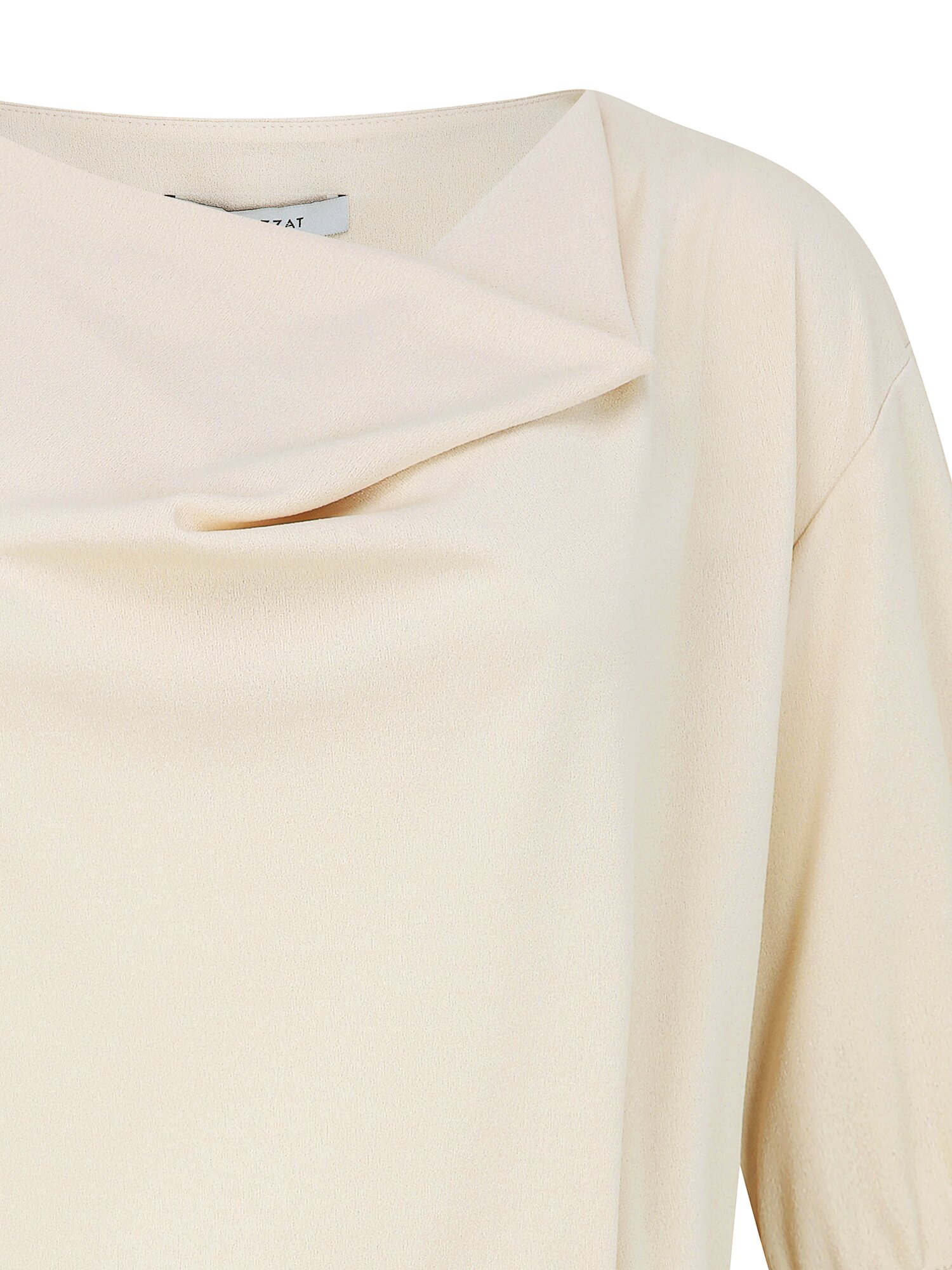 하프 슬리브 카울넥 블라우스 (LIGHT BEIGE)