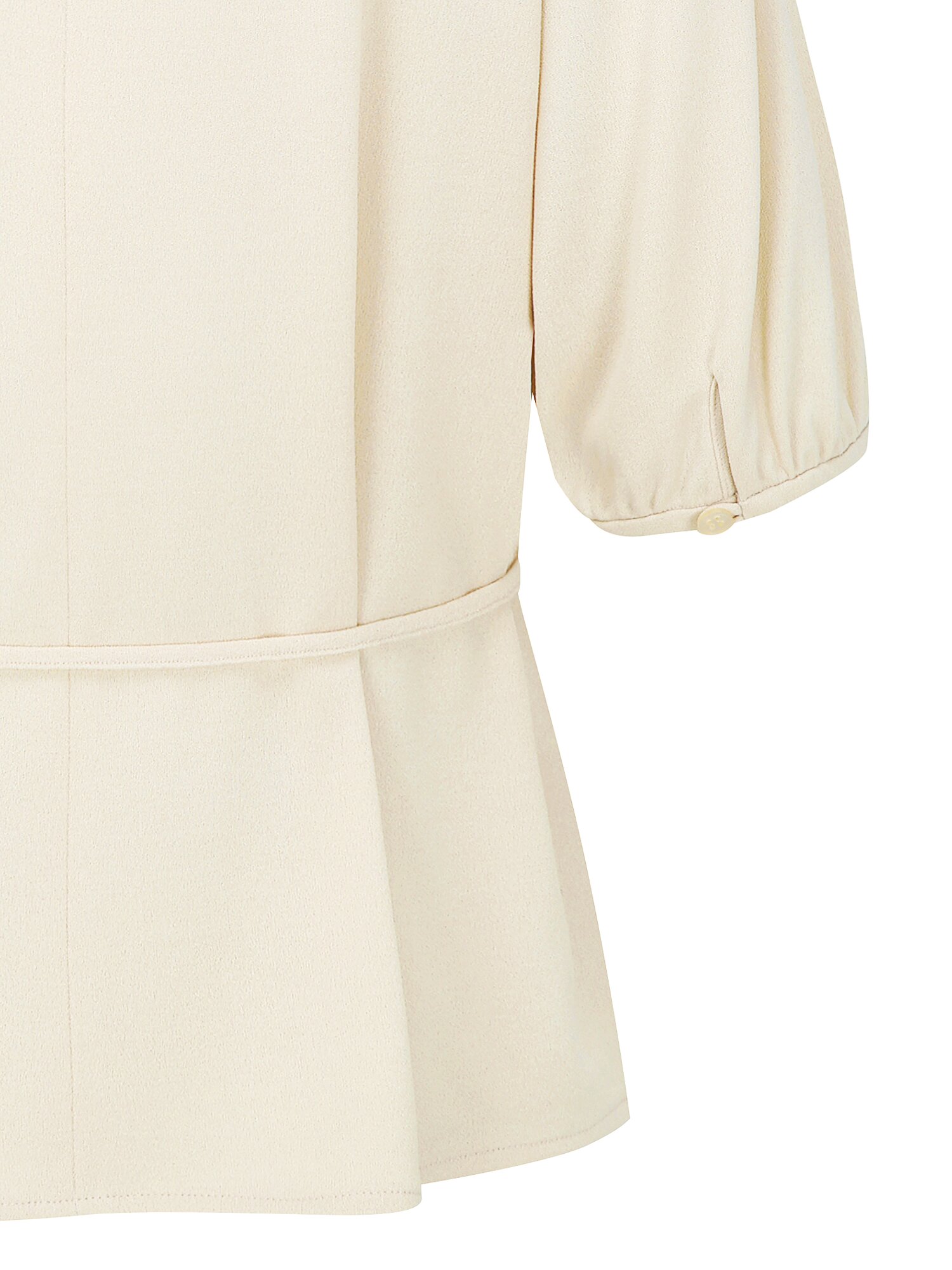 하프 슬리브 카울넥 블라우스 (LIGHT BEIGE)