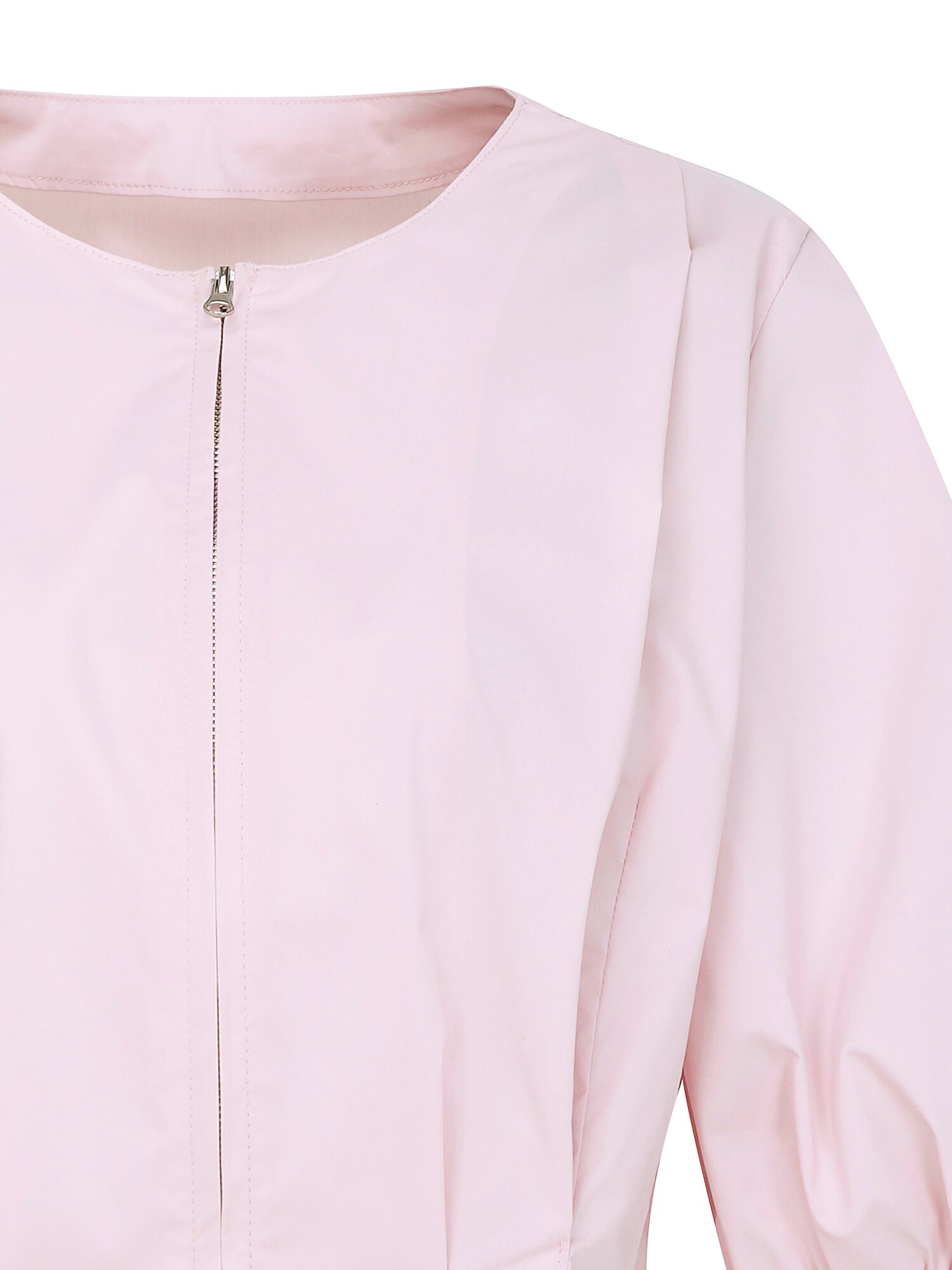 백 스모킹 투웨이 집업 블라우스 (LIGHT PINK)