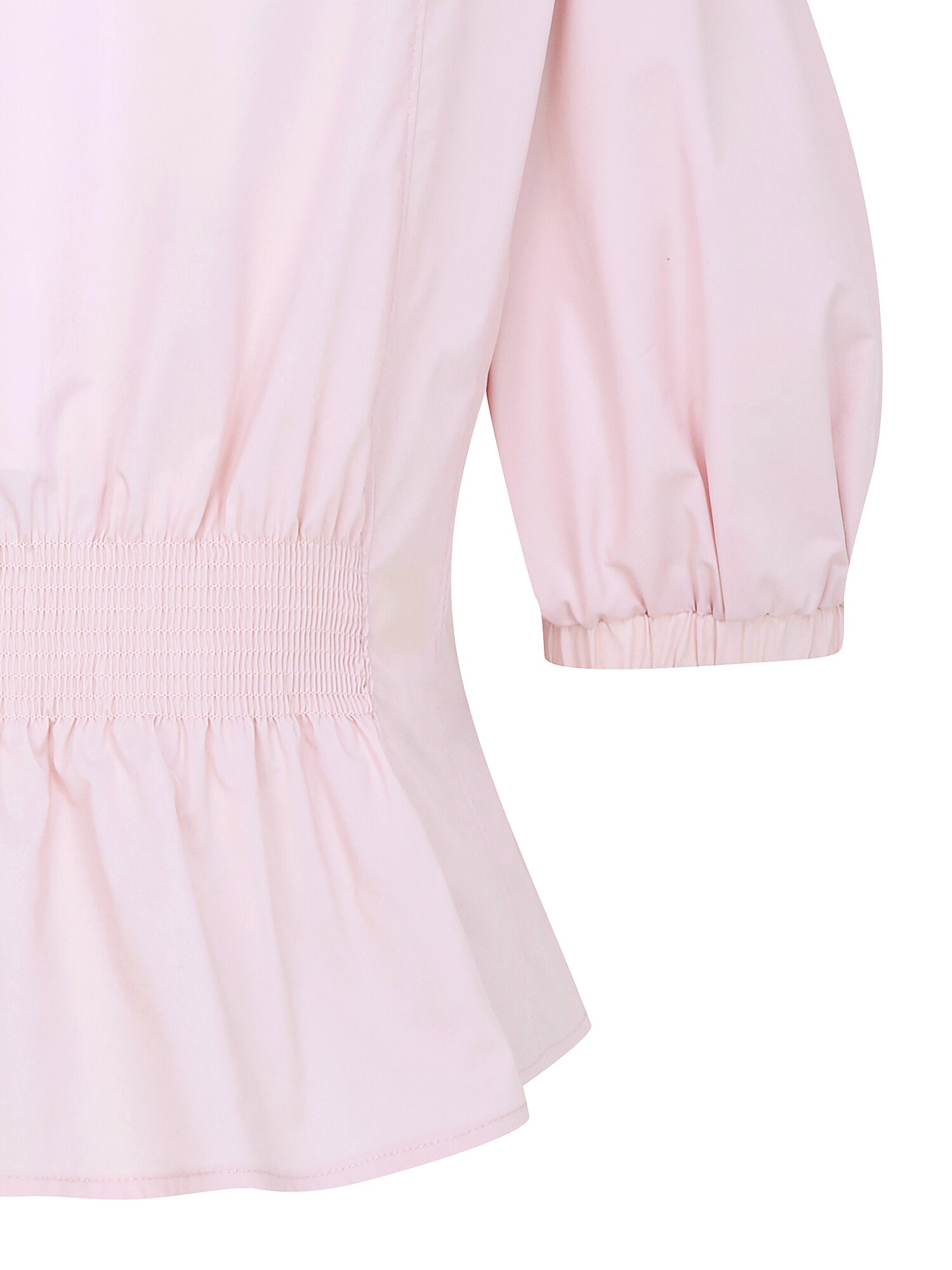 백 스모킹 투웨이 집업 블라우스 (LIGHT PINK)