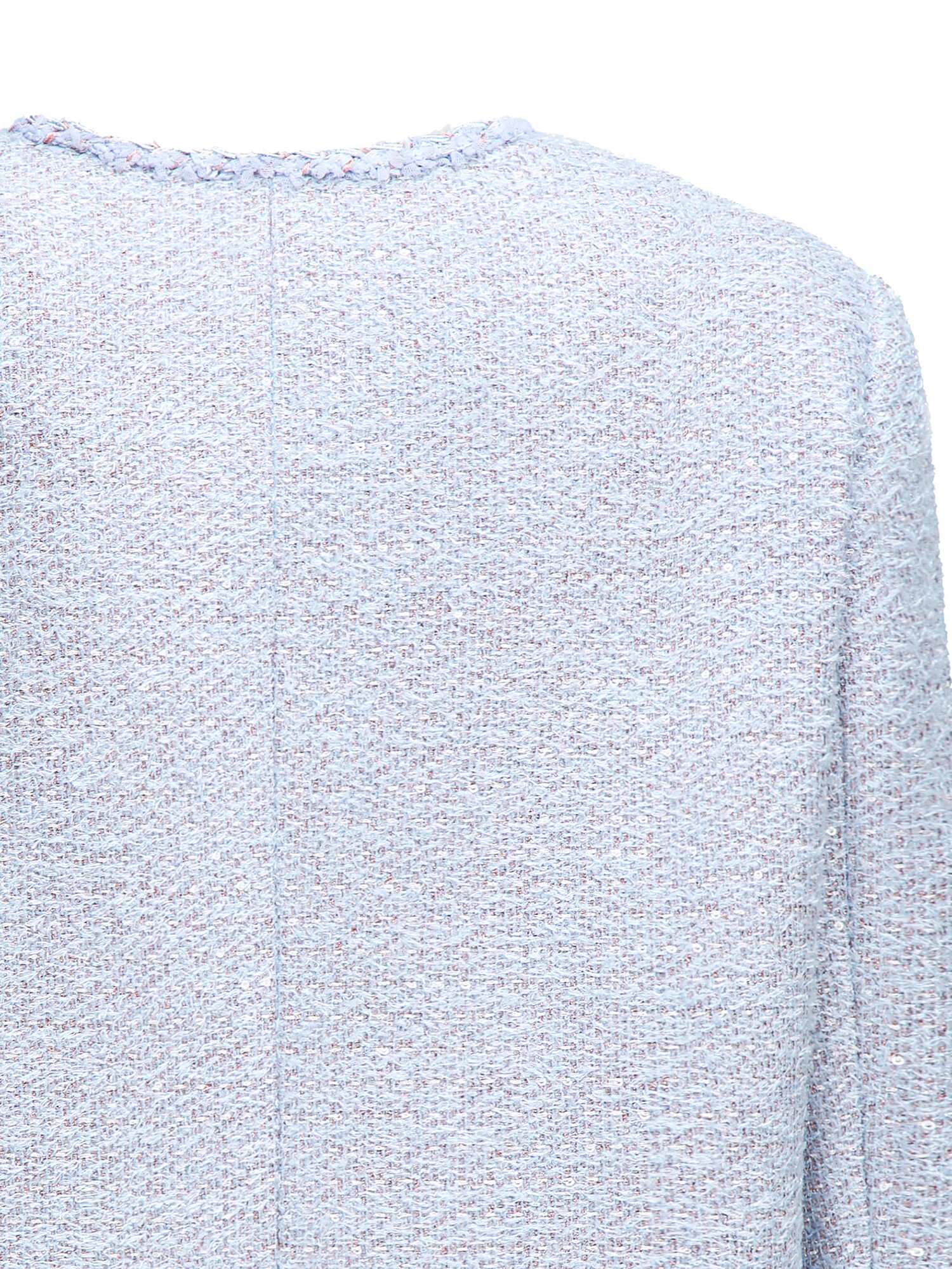 글리터 트위드 포켓 장식 재킷 (LAVENDAR)