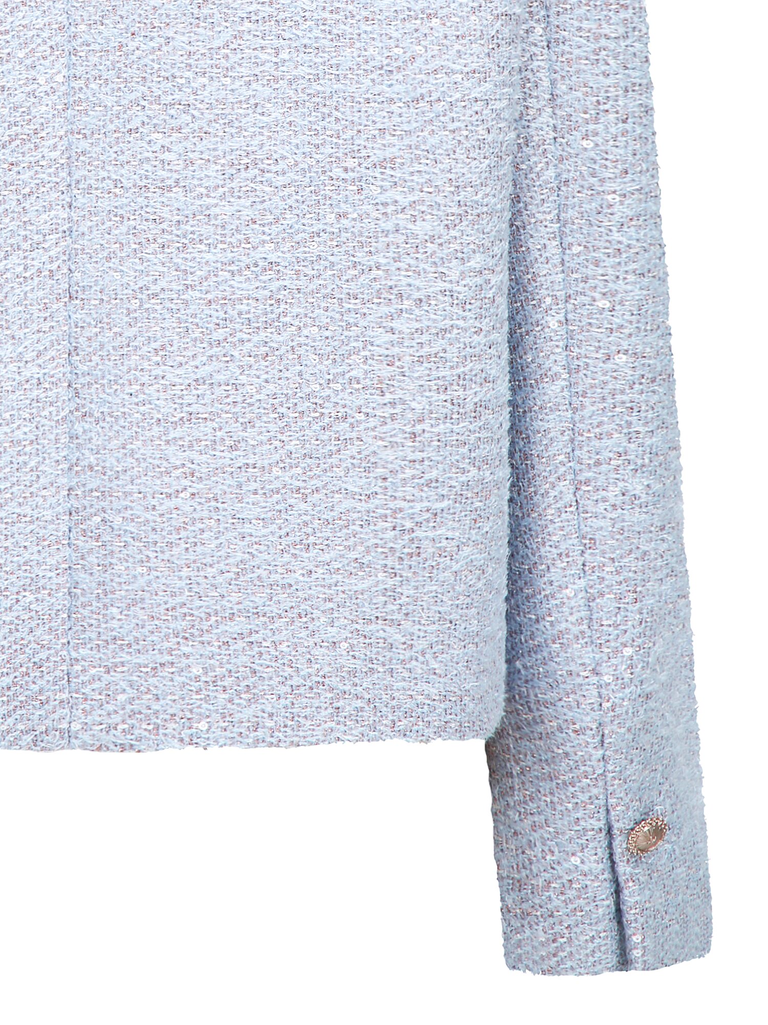 글리터 트위드 포켓 장식 재킷 (LAVENDAR)