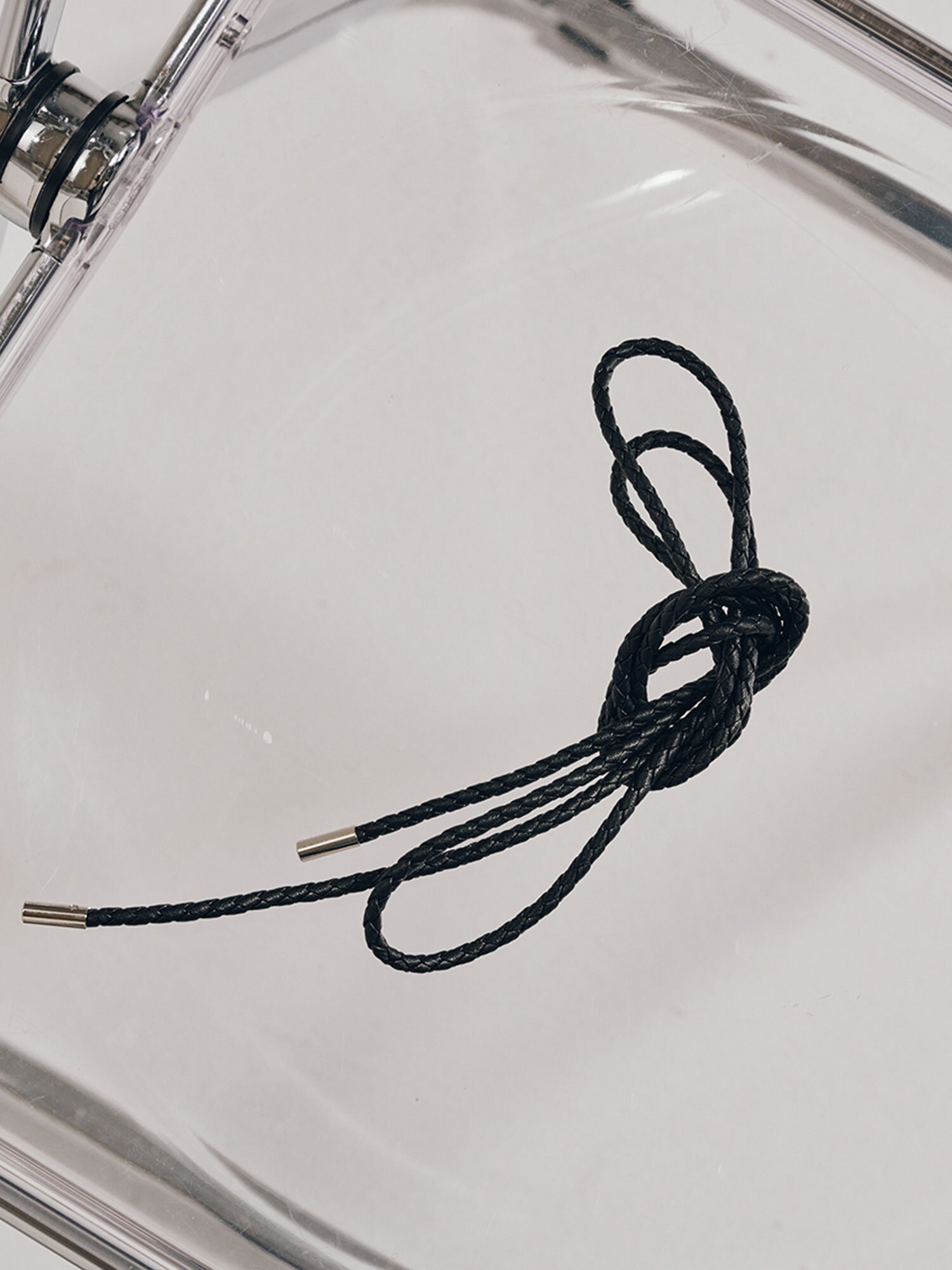 슬림 타이 레더벨트 - 블랙/ Slim Tie Leather Belt -  Black