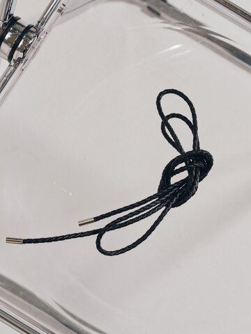 슬림 타이 레더벨트 - 블랙/ Slim Tie Leather Belt -  Black
