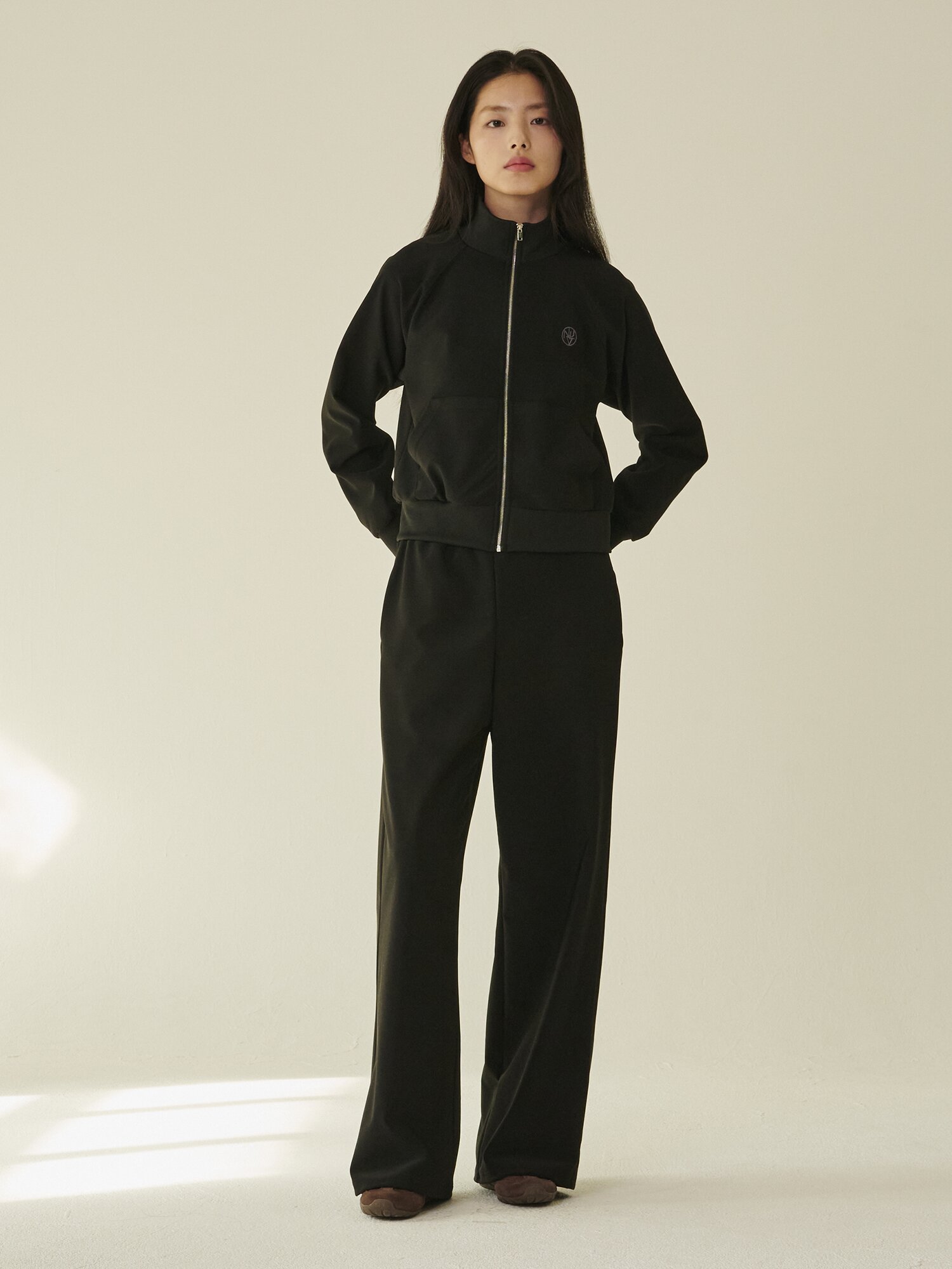 스트레치 져지 팬츠 - 블랙/ Stretch Jersey Pants - Black