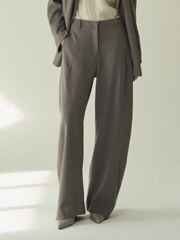 커브드 테일러링 팬츠 - 다크 그레이/ Curved Tailoring Pants - D.Gray
