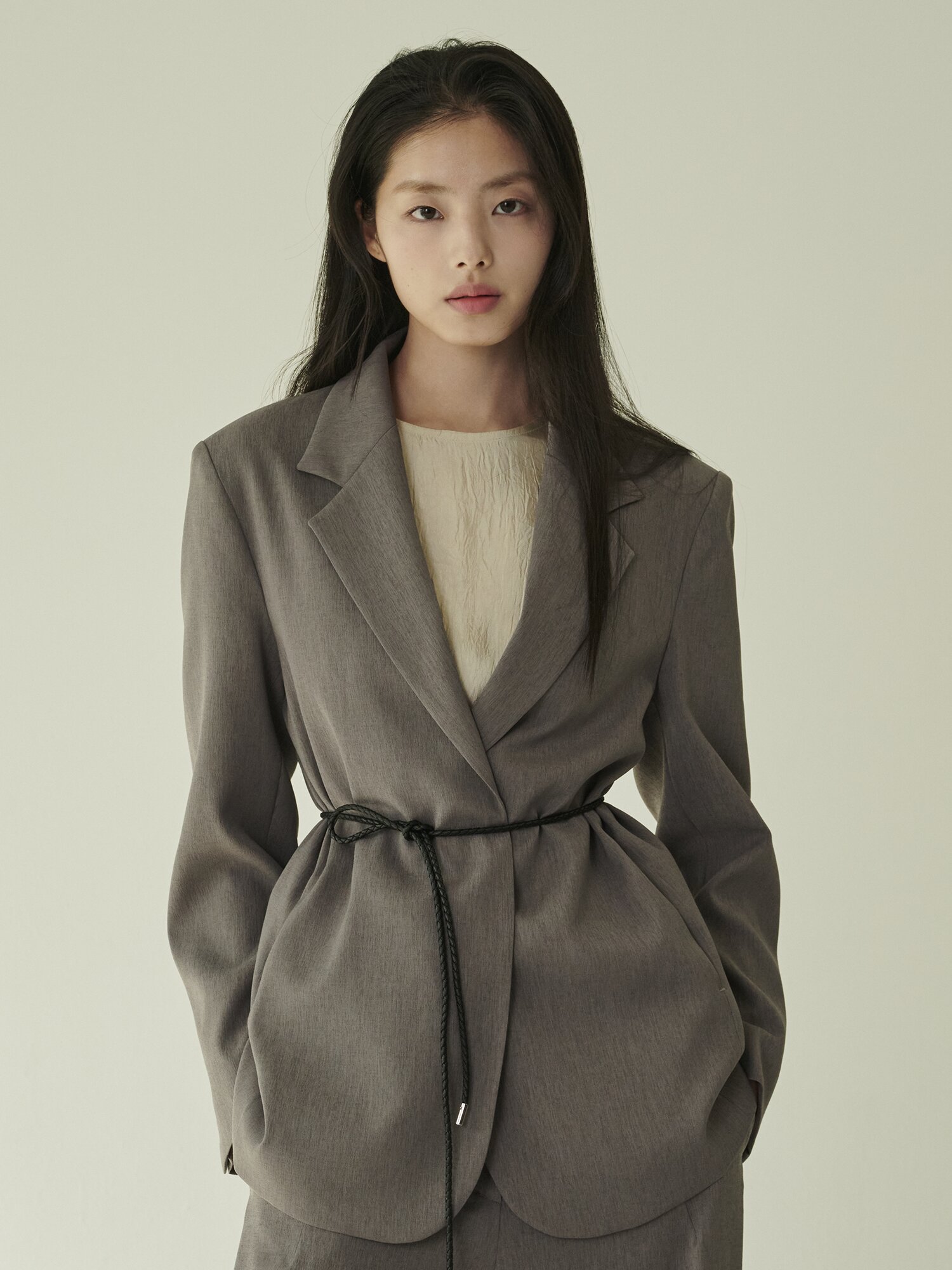 테일러드 오버핏 자켓 -다크그레이/ Tailored Over Fit Jacket - D.Gray