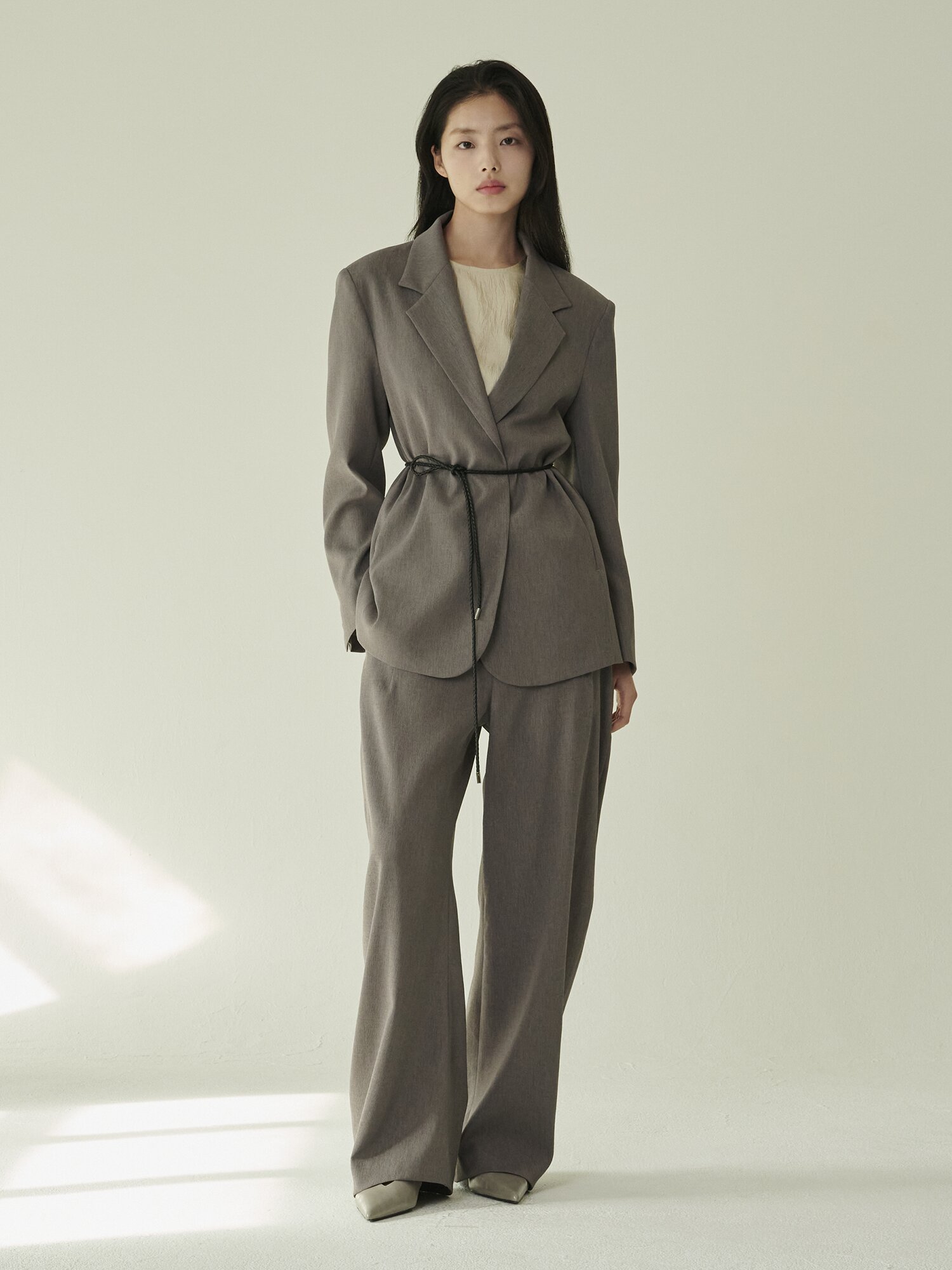 테일러드 오버핏 자켓 -다크그레이/ Tailored Over Fit Jacket - D.Gray