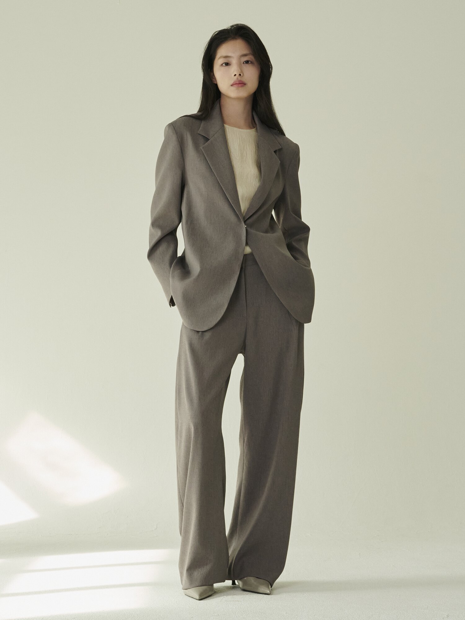 테일러드 오버핏 자켓 -다크그레이/ Tailored Over Fit Jacket - D.Gray