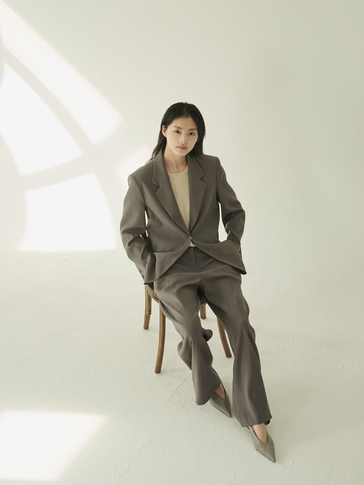 테일러드 오버핏 자켓 -다크그레이/ Tailored Over Fit Jacket - D.Gray
