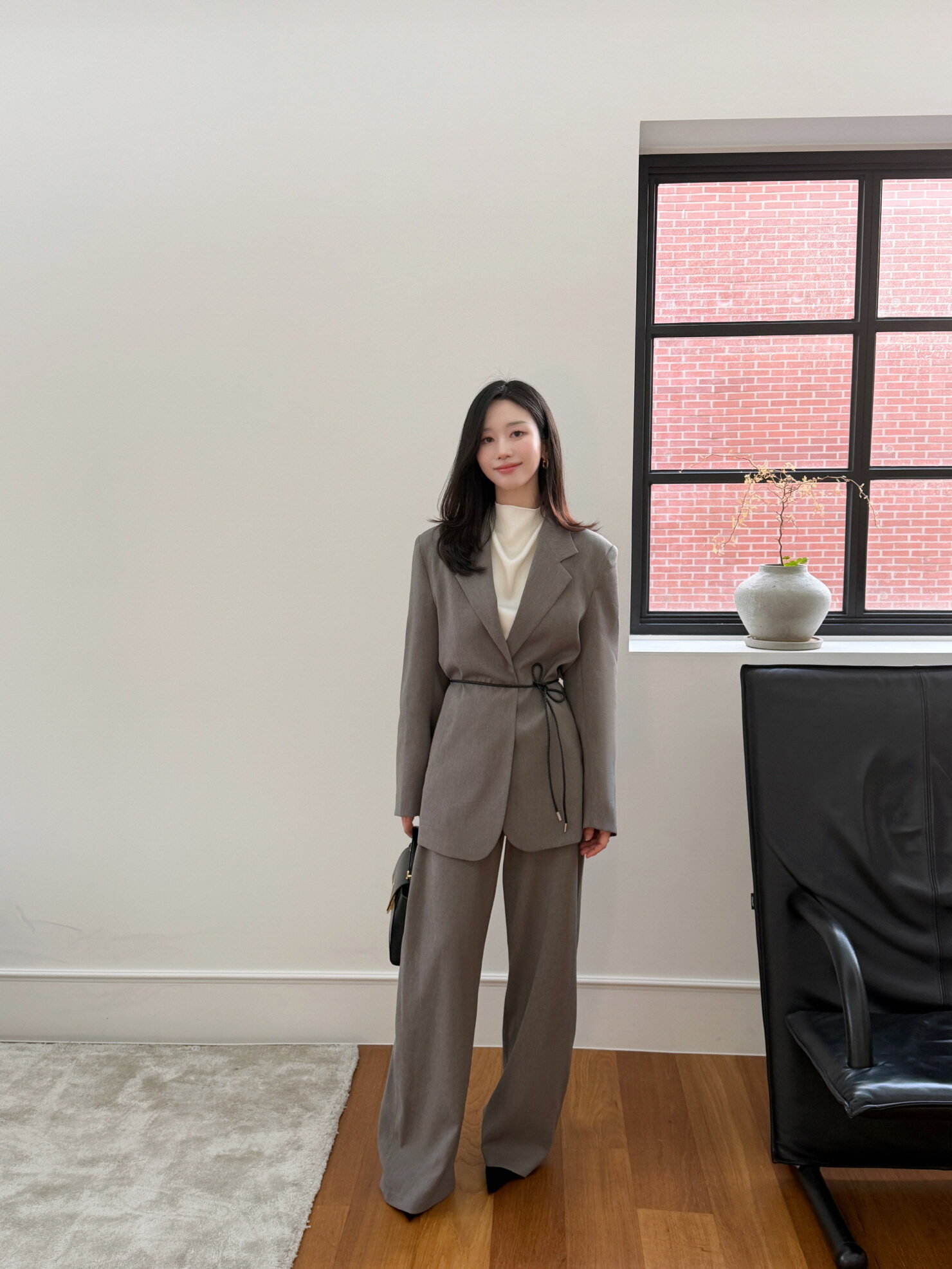 테일러드 오버핏 자켓 -다크그레이/ Tailored Over Fit Jacket - D.Gray