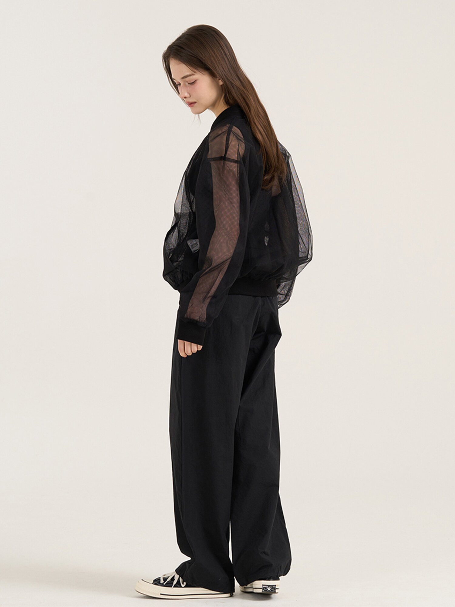 Overture Mesh Jumper - Black