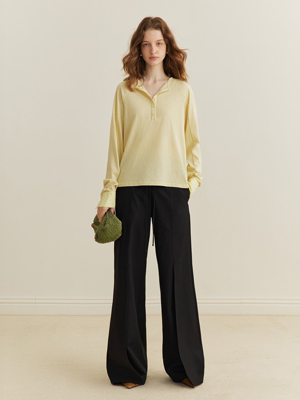 YY_Half-open collar top