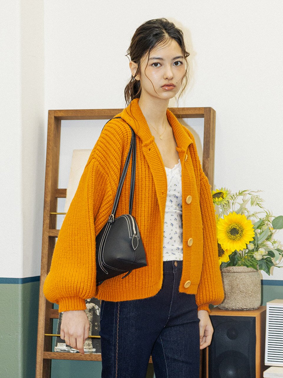 DD_Stitch round bag_BLACK