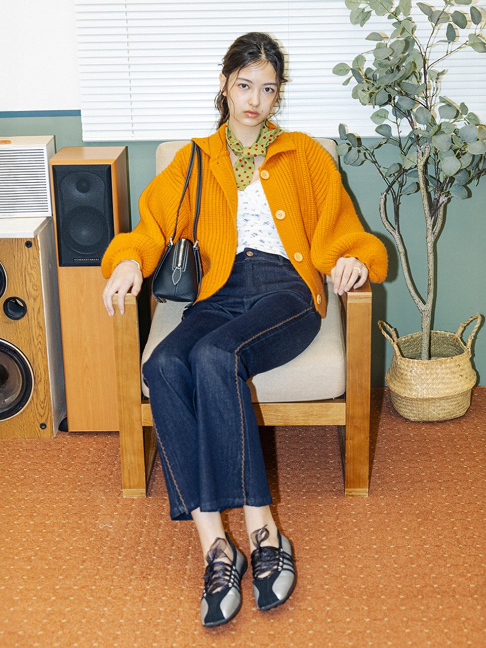 DD_Full length denim pants_DARK BLUE