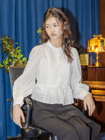 5/22 예약배송_DD_Airy peplum lace blouse_WHITE