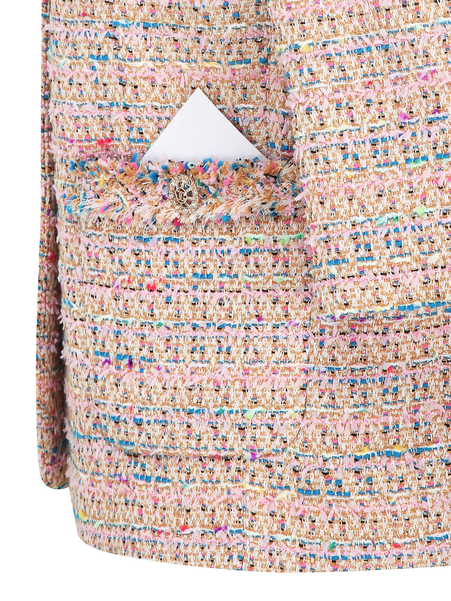 트위드 쥬얼 버튼 크롭 재킷 (MULTi COLOR)