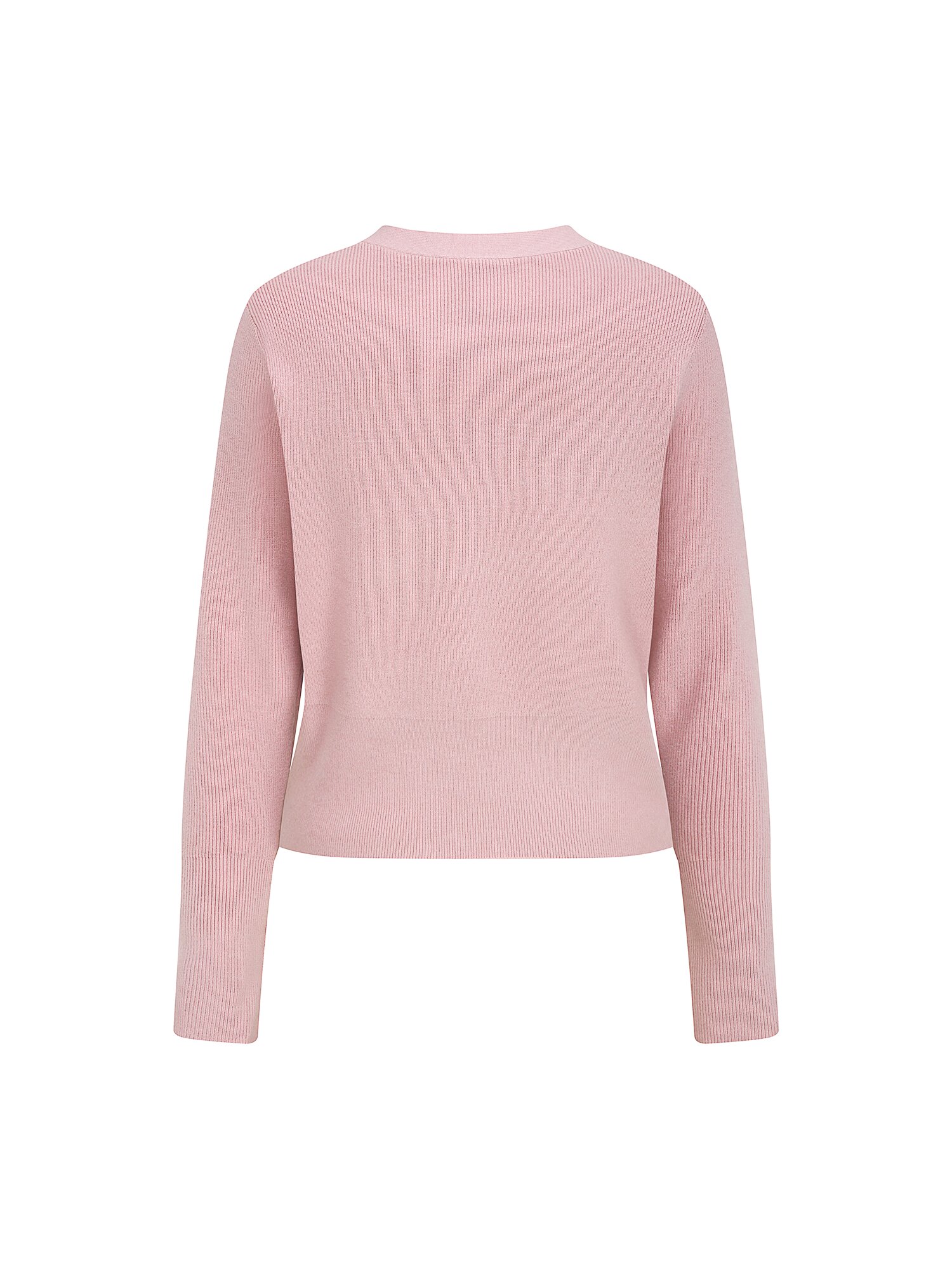 소프트 브이넥 크롭 가디건 (PINK)