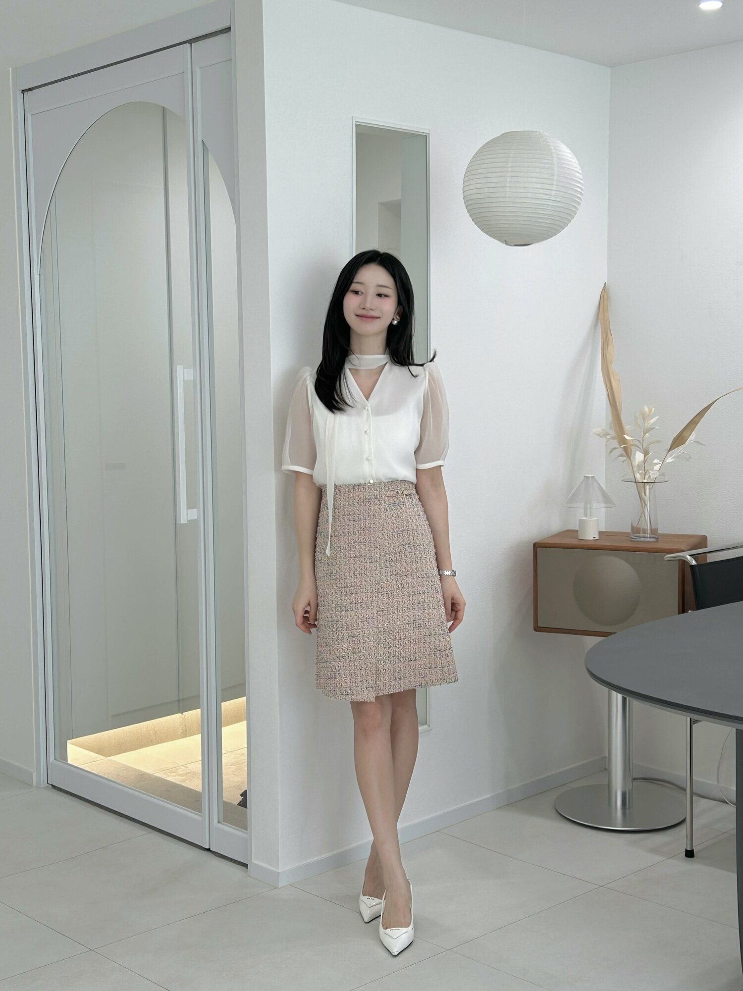 트위드 메탈 장식 미니 스커트 (MULTi COLOR)