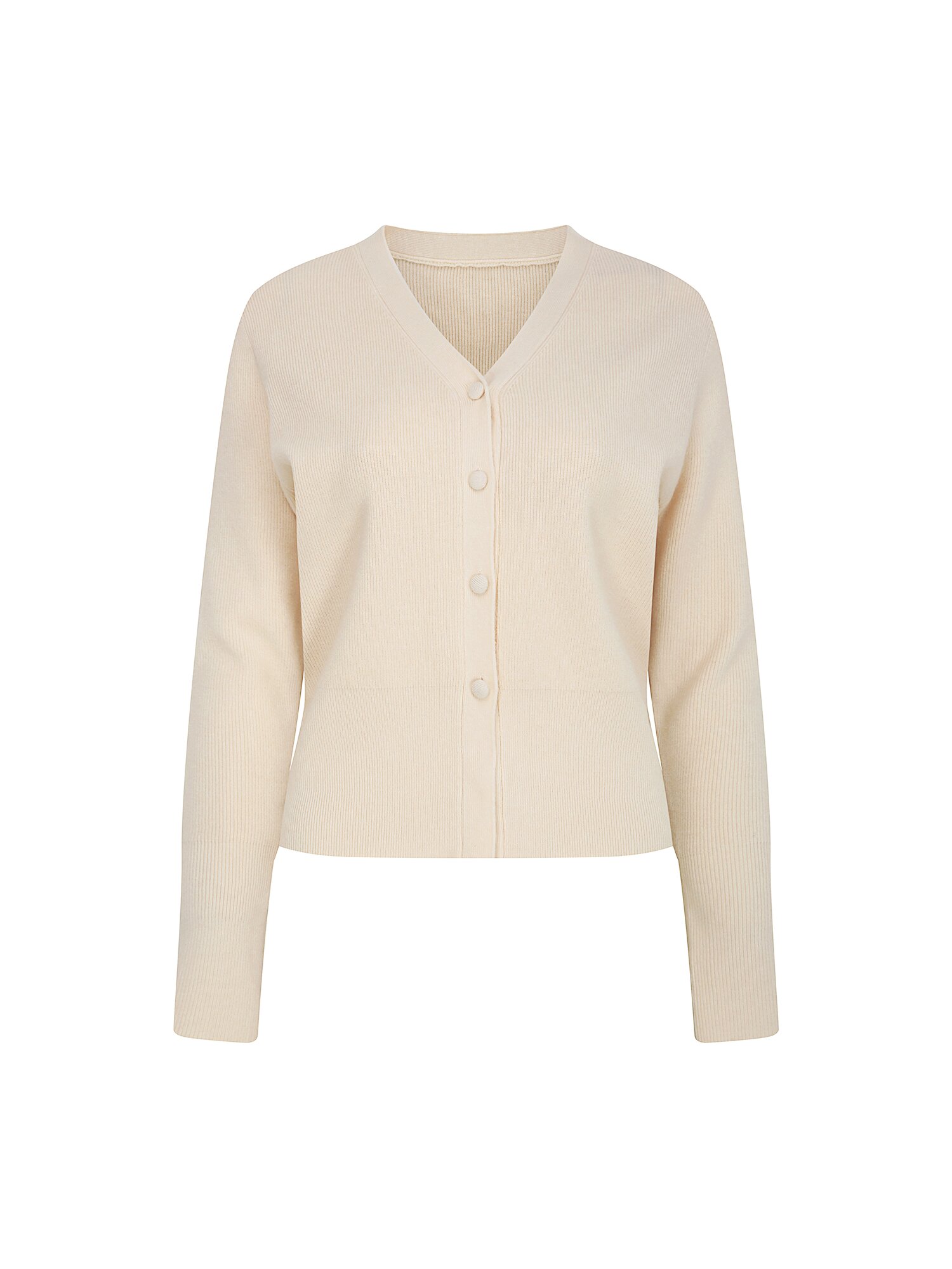 소프트 브이넥 크롭 가디건 (LIGHT BEIGE)