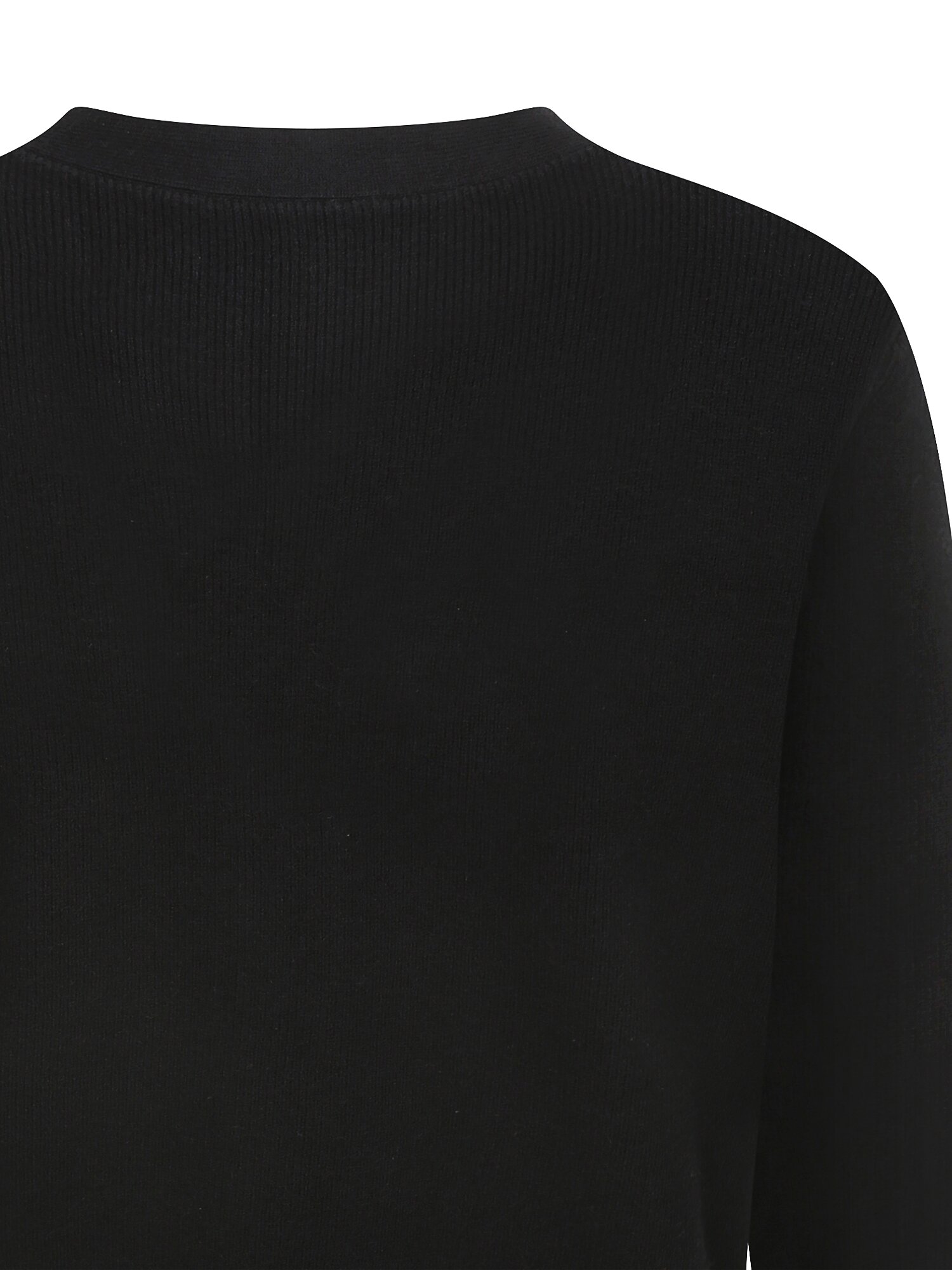 소프트 브이넥 크롭 가디건 (BLACK)