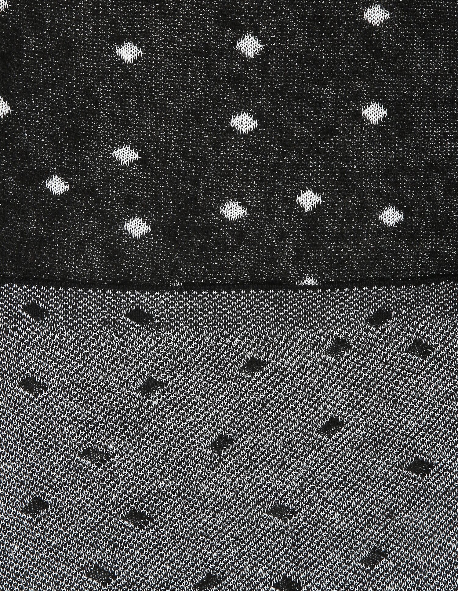 린넨 도트 밴딩 니트 스커트 (BLACK)
