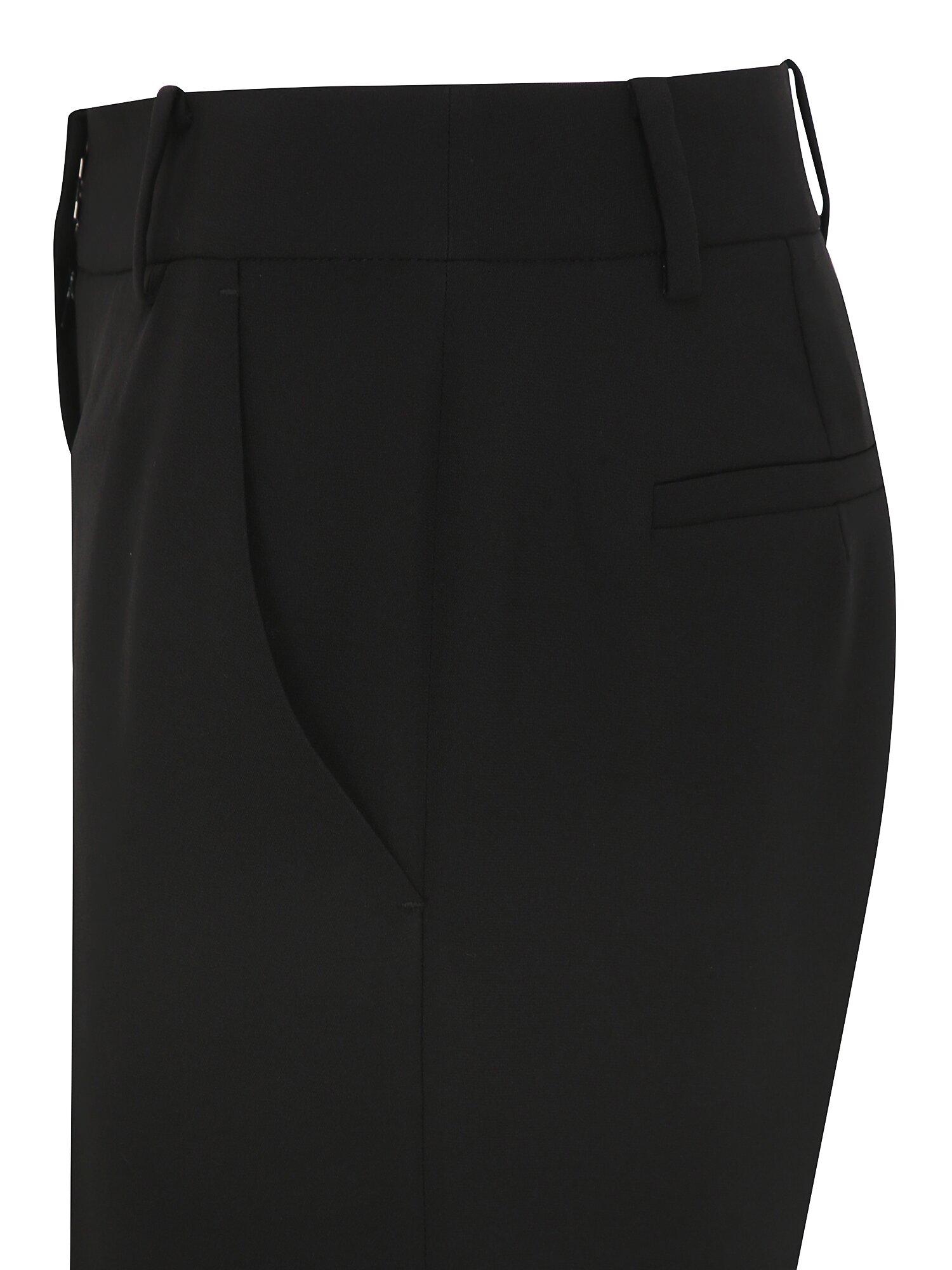 베이직 세미 부츠컷 팬츠 (BLACK)