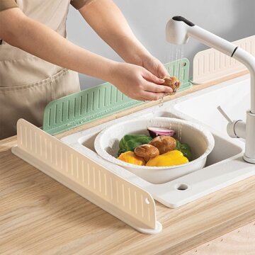 HICKIES 싱크대 실리콘 물막이 가림막 설거지 물튀김방지 강력흡착 고급형