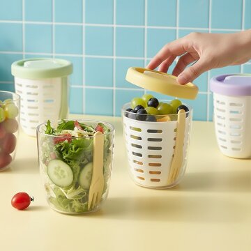 히키스 푸르츠컵 과일도시락 샐러드밀프랩 직장인 런치팟 동호회 도시락통