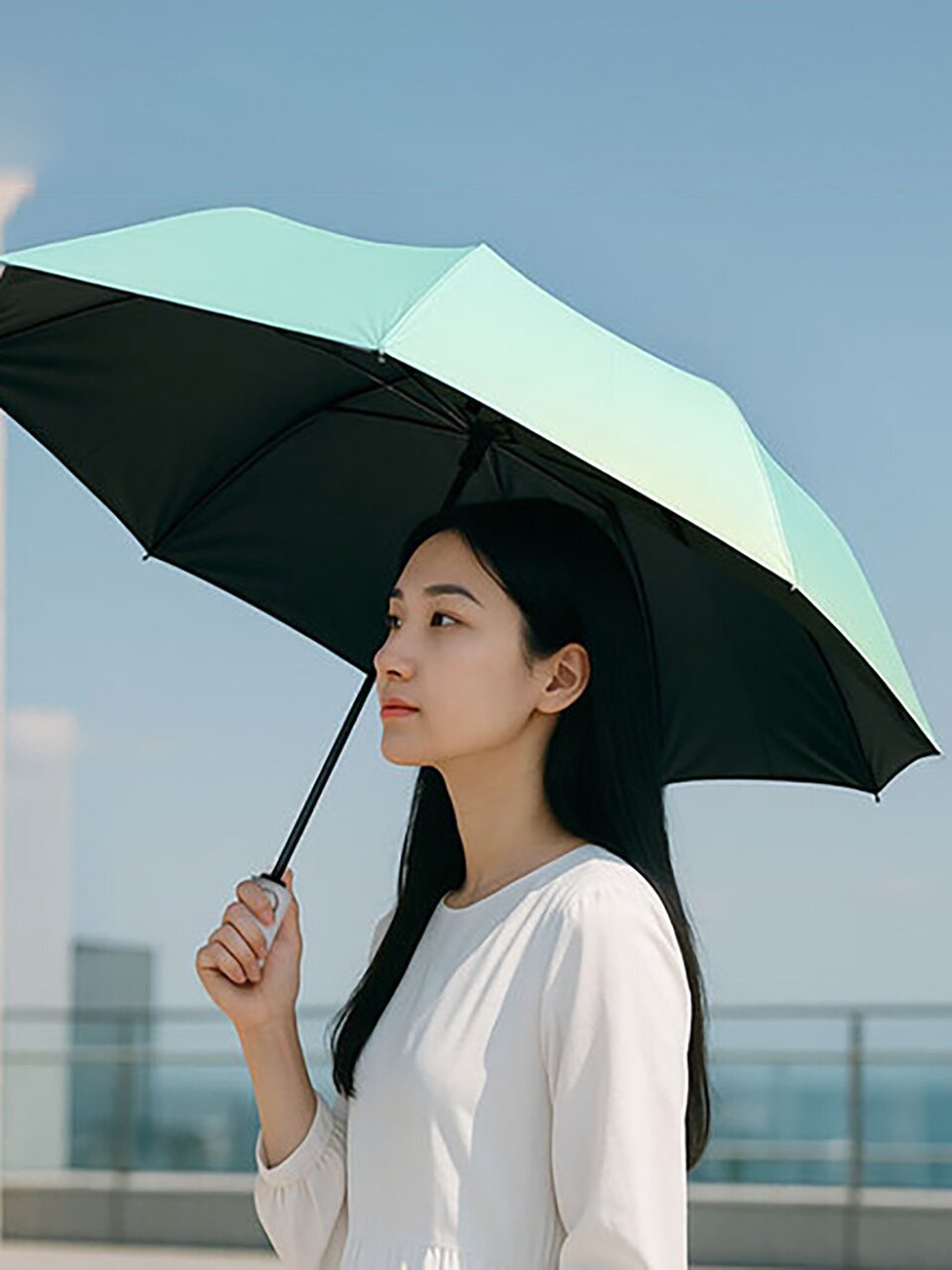 히키스 3단 자동 양우산 자외선차단 암막 가벼운 초경량 UV10