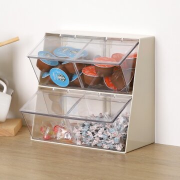 히키스 멀티 디스펜서 탕비실 홈카페 캡슐커피 티백보관 스낵정리 MD50