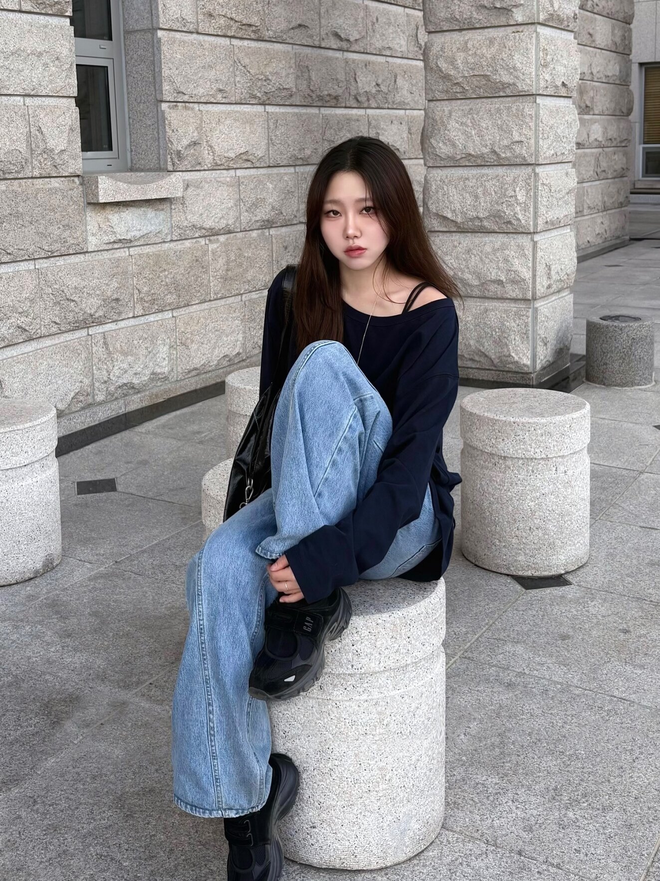 GAP 그리즈 메리제인 블랙