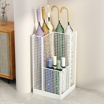 히키스 메쉬 사각 스틸 카페 매장 대용량 우산꽂이R06