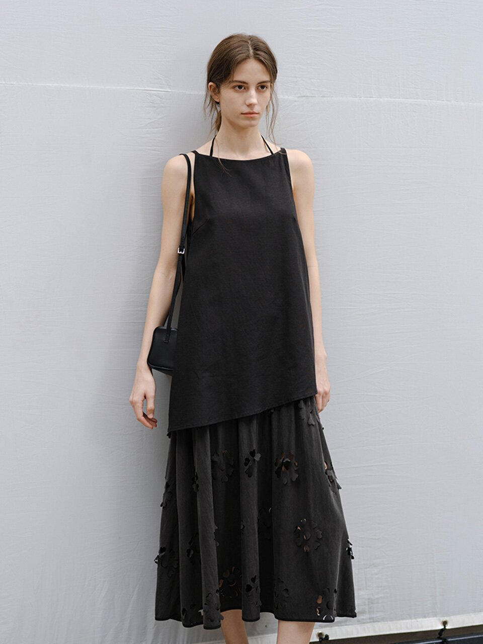 3/10예약배송_TG_Cut-out layered maxi dress_2color