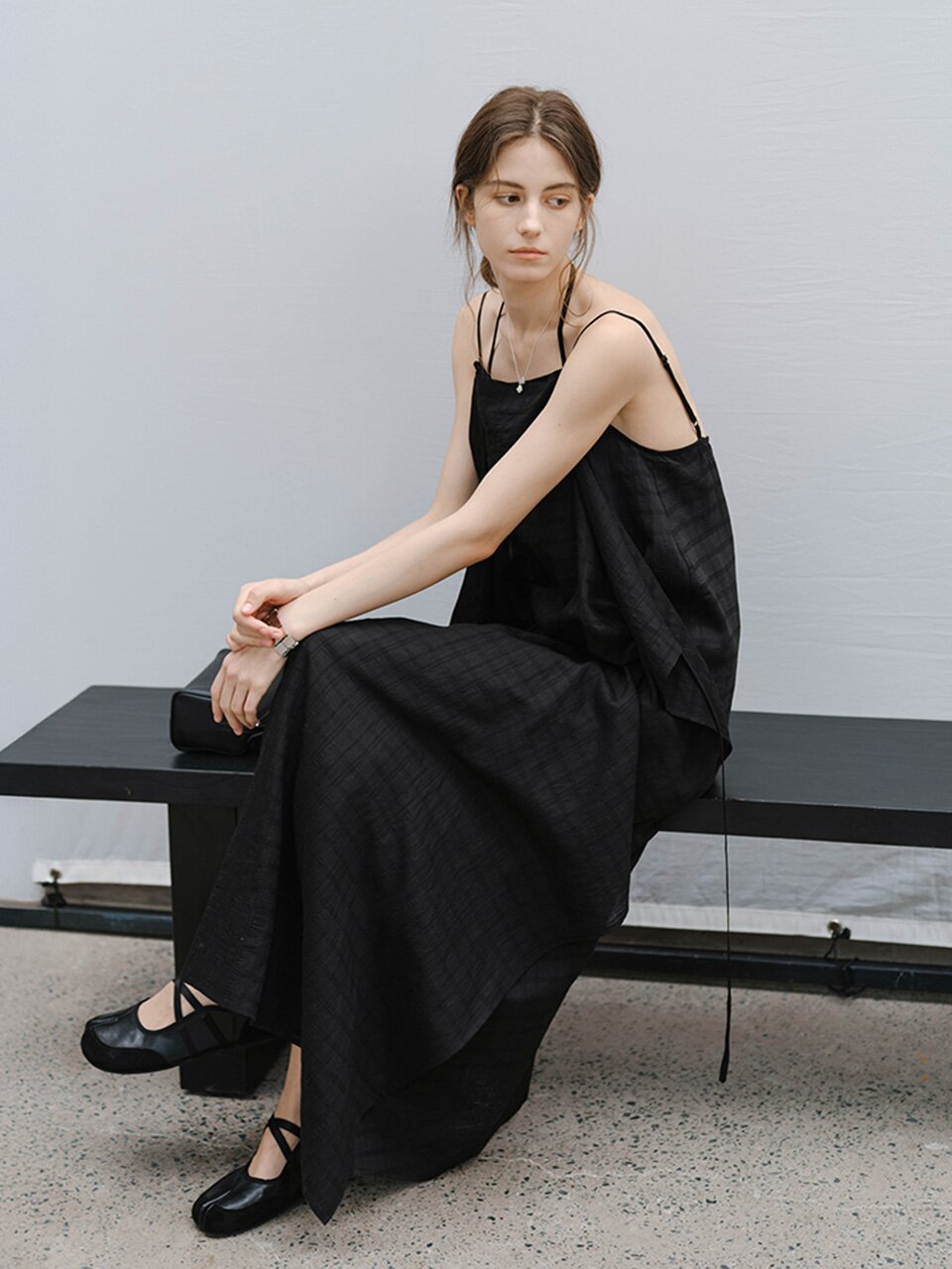5/21 예약배송_TG_Sleeveless strap maxi dress_3color