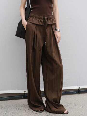 3/10예약배송_TG_Draped ruffle pants_2color