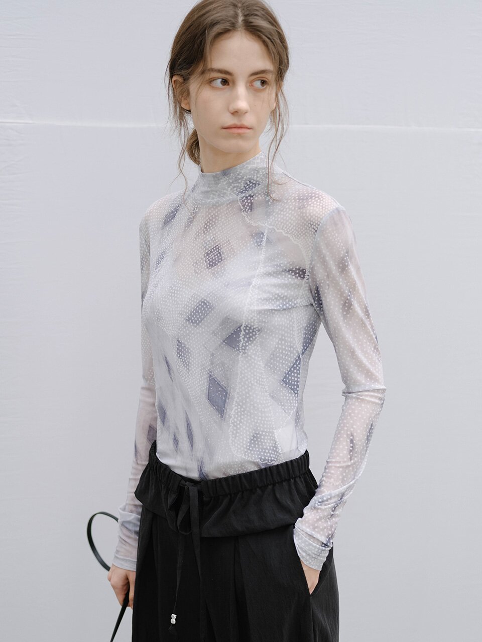 3/10예약배송_TG_Sheer print long sleeve top_2color