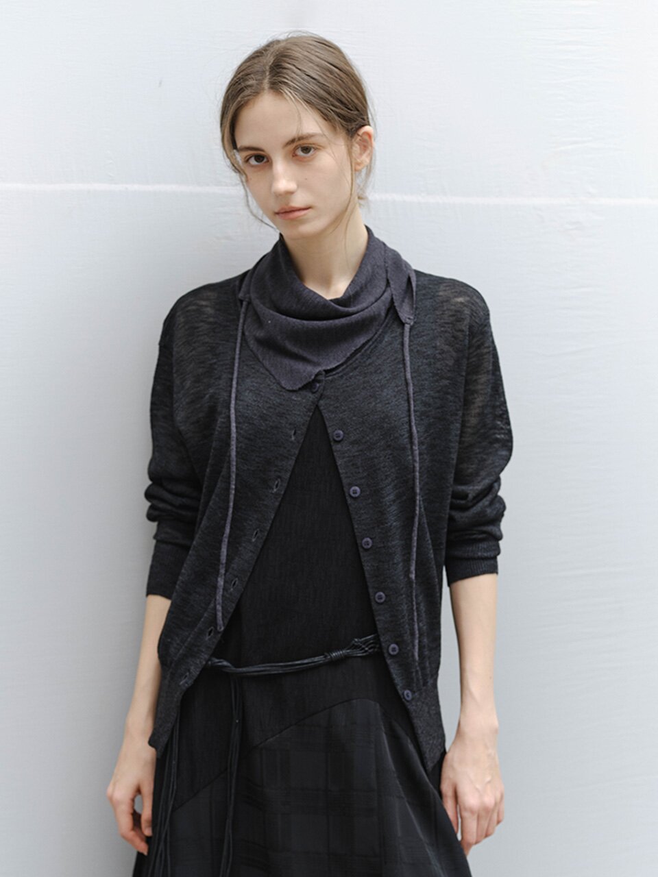 TG_Mood cardigan and scarf set