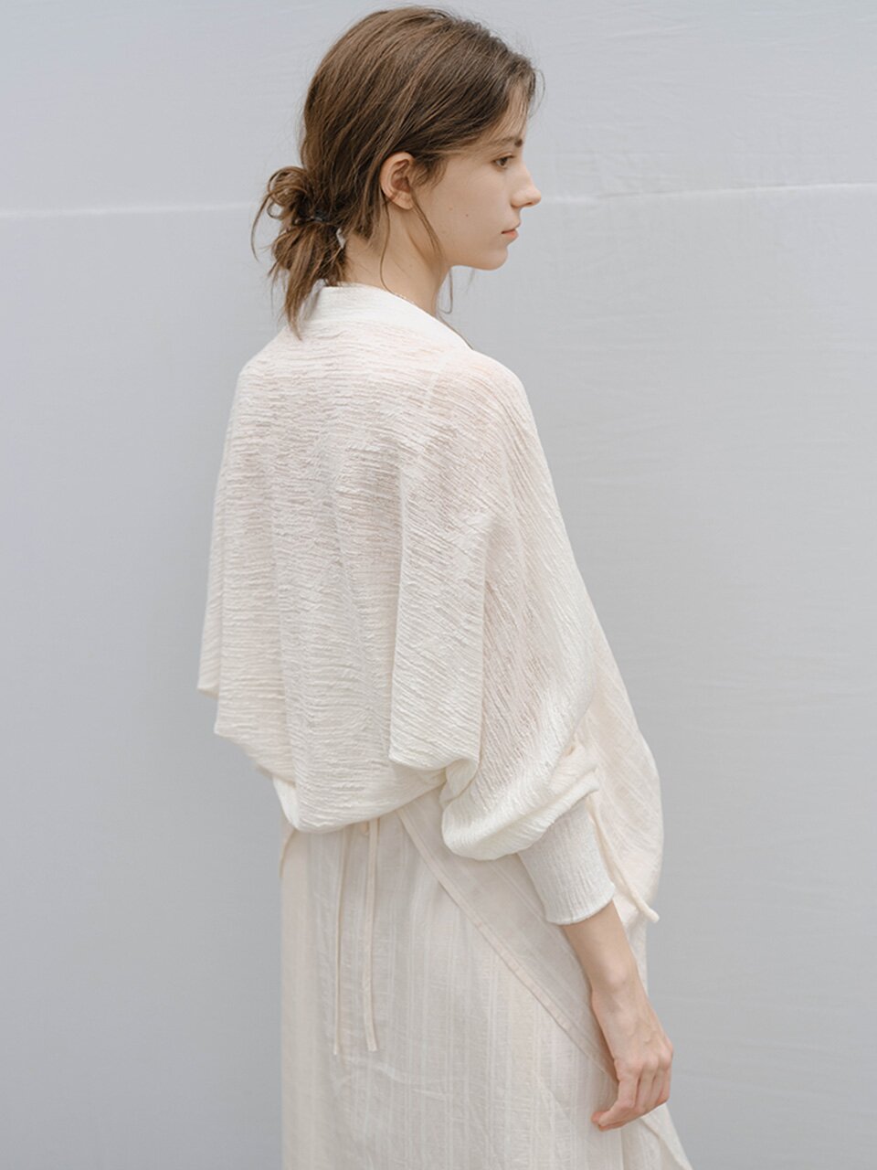 3/10예약배송_TG_Strap knit bolero_2color