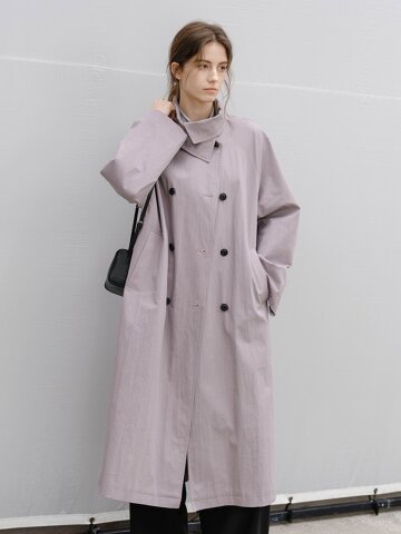 3/10예약배송_TG_Designed collar belted trench coat_2color
