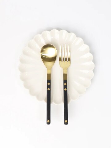 쌍띠에 골드 디저트스푼 1p (10color) 국산 커트러리 스프 아이스크림 숟가락 수저