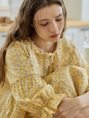 루미나 7부 원피스 옐로우 (40수)