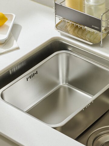 한샘 클리어 304 올스텐 사각 설거지통 10/13L