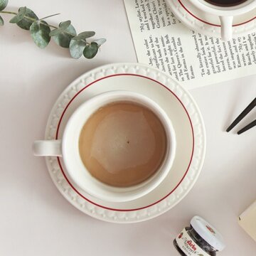 [시라쿠스] 쉐난고 카디날 카페라떼잔세트 350ml 1인조