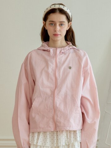 PICNIC HOOD CAP WINDBREAKER_PINK