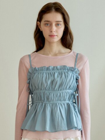 SHEER LINE BUSTIER_SKY BLUE