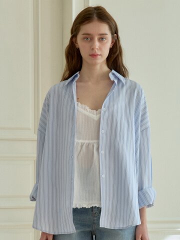 MILD STRIPE SHIRT_SKY BLUE