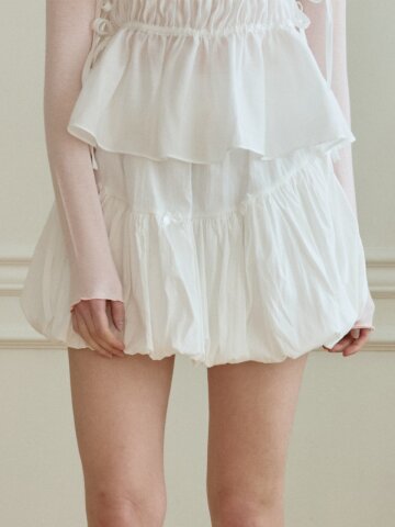 SUGAR CANDY PUMPKIN SKIRT_WHITE