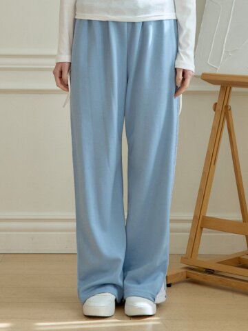 LIGHT RIBBON TRACK PANTS_SKY BLUE